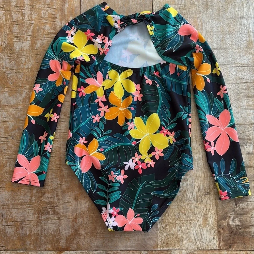 NWOT Old Navy Kids Floral Swimsuit 3t